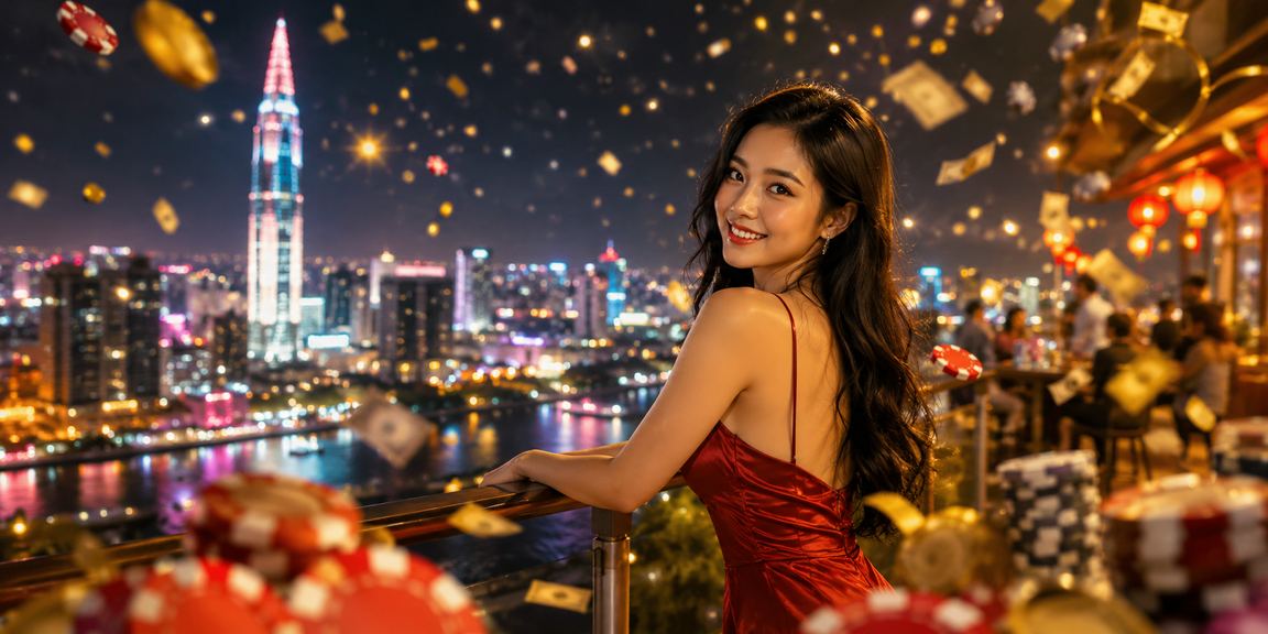Cảnh chợ đêm TP. Hồ Chí Minh với người dùng thực hiện giao dịch nạp tiền casino qua điện thoại